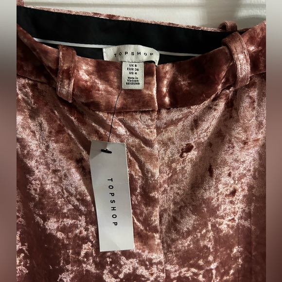 Matching Set Topshop Rose Velvet Blazer and Pants (Brand New with tags) - Picture 7 of 8